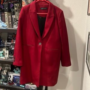 Zara women’s pea coat jacket. Worn once. Size L. Excellent condition.